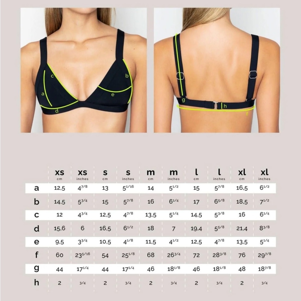 Oneone Swim Women’s Bikini Top Kameron Top Anaheim Size L - Picture 5 of 7